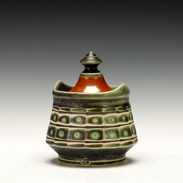 Jeff Kleckner Pottery, Small Faceted Jar