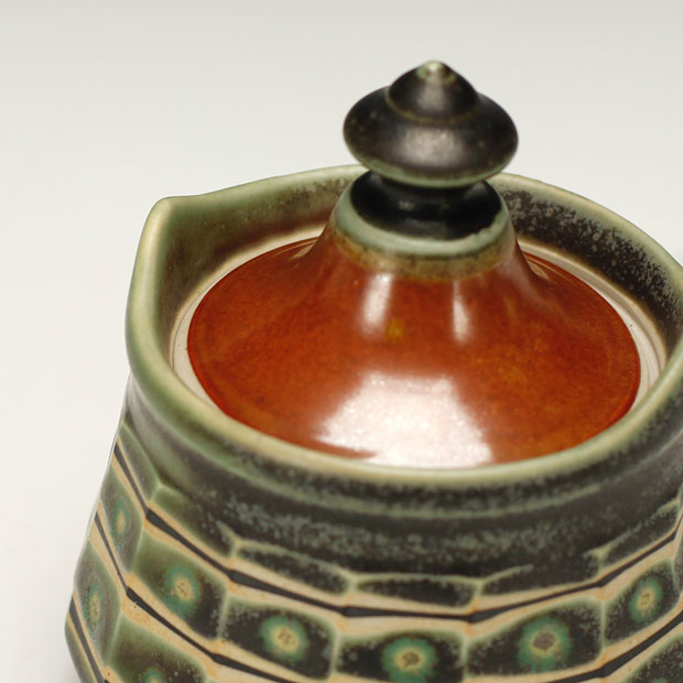 Jeff Kleckner Pottery, Small Faceted Jar (detail)